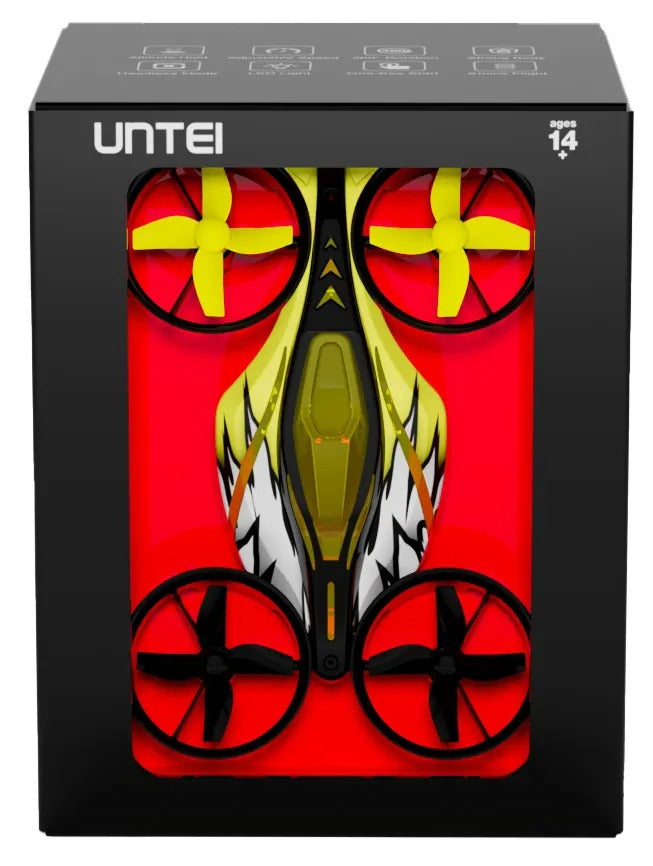 UNTEI EC200 2 In 1 Mini Drone Remote Control, Hover, Flip, 3 - Scratch & Dent