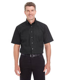 D620S Devon & Jones Men's Woven Solid Short-Sleeve Shirt New