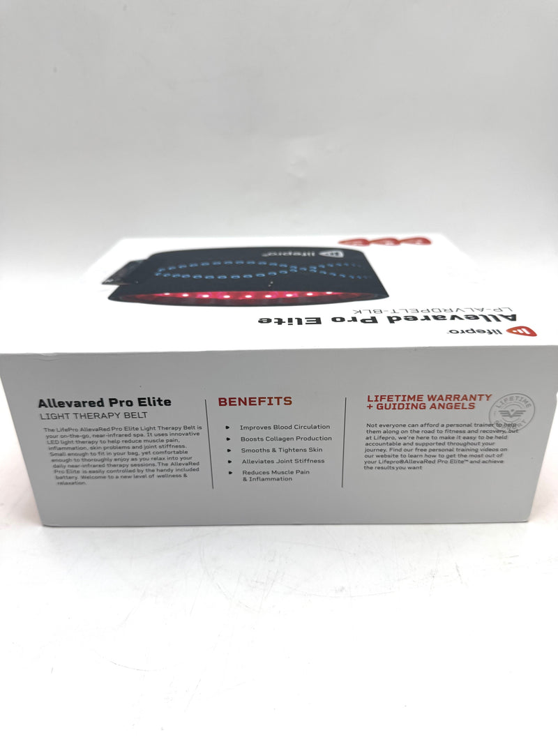 LIFEPRO ALLEVARED PRO ELITE RED LIGHT THERAPY BELT - BLACK - Brand New