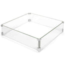 Barton 24" x 24" inch Fire Pit Wind Guard Tempered Glass 8mm Wind Guard - Brand New