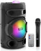 PYLE portable bluetooth speaker 200W 8" rechargeable karaoke PPHP81LTB - Black Like New