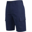 ROAMING SOUL MEN'S COTTON FLEX STRETCH CARGO SHORTS - SIZE: MEN 30 - NAVY - Brand New