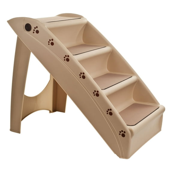 EASTONY 4 STEPS PET STAIRS FOR HIGH BEDS AND COUCHES - TAN - Like New