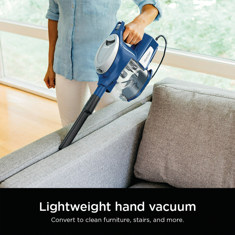 SHARK ROCKET CORDED STICK VACUUM CLEANER HV200, BLUE/SILVER - Scratch & Dent