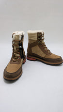 Sorel Lennox Lace Cozy Stkd Waterproof Boots Size: 7 - Velvet Tan/Warp Red - Like New