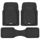 MOTOR TREND FLEXTOUGH FLOOR MATS DEEP DISH ALL WEATHER MATS FOR CARS - BLACK - Like New
