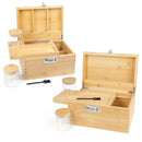 VIKING FACTORY LARGE BAMBOO BOX TRAY SET BUNDLE, 2 PACK - BAMBOO - Like New
