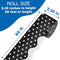 CARSON DELLOSA 65' BLACK WITH WHITE POLKA DOTS ROLLED SCALLOPED BULLETIN BOARD - Brand New