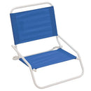 Rio Beach Wave 1-Position Beach Folding Sand Chair, Polyester - Pacific Blue - Like New