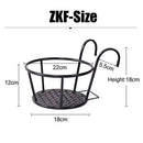 Iron Art Hanging Baskets Flower Pot Holder Pack of 3 - Black (Not Included) - Brand New