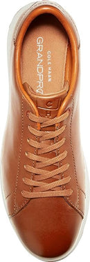 COLE HAAN MEN'S GRANDPRO TENNIS FASHION SNEAKER - SIZE:13W - WOODBURY HANDSTAIN - Like New