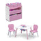 DELTA CHILDREN 4-PIECE TODDLER PLAYROOM SET PINK/WHITE 99606GN-1176 - Brand New