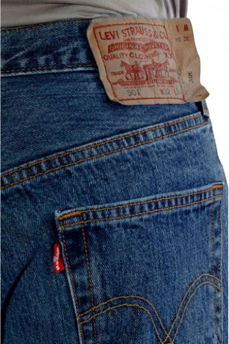 LEVI'S MEN'S 501 ORIGINAL FIT JEANS - SIZE 36X36 - MEDIUM STONE WASH - Brand New
