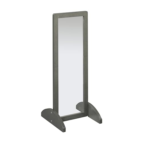 ECR4Kids Toddler Single-Sided Bi-Directional Mirror, Kids Furniture, Grey Wash - Like New