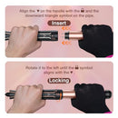 VYLTO 5 IN 1 CURLING IRON SET-INSTANT HEAT HAIR CURLING WAND CURLING BRUSH -GOLD - Like New