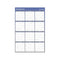 AT-A-GLANCE 2025 Wall Calendar, Dry Erase Wall Planner, Monthly, 48" x 32" Blue - Like New
