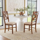 Powell Company Kraven Dining Side Chair (Set of 2) B00AWNIWZK - Brown - Brand New