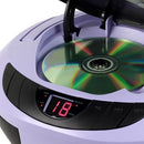 JENSEN PORTABLE SPORT STEREO BOOMBOX CD PLAYER AM/FM & AUX LINE-IN - PURPLE - Like New