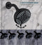 ELLO&ALLO MATTE BLACK SHOWER FAUCET TUB SPOUT SINGLE HANDLE COMBO SET - BLACK - Like New