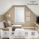 Lotus Windoware Cordless 2 Inch Faux Wood Blind 35" x 64" Bright White - Brand New