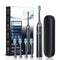 3P EXPERTS REMARKABLE GOODZ ELECTRIC TOOTHBRUSH WITH 4 BRUSH HEADS - BLACK - Like New