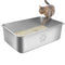 PWTAA STAINLESS STEEL CAT LITTER BOX HIGH SIDE SC07001-6 - SILVER - Like New