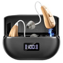 NVBOTY OTC HEARING AID RECHARGEABLE 25+ HOUR BATTERY LIFE K06 - BLACK - Like New