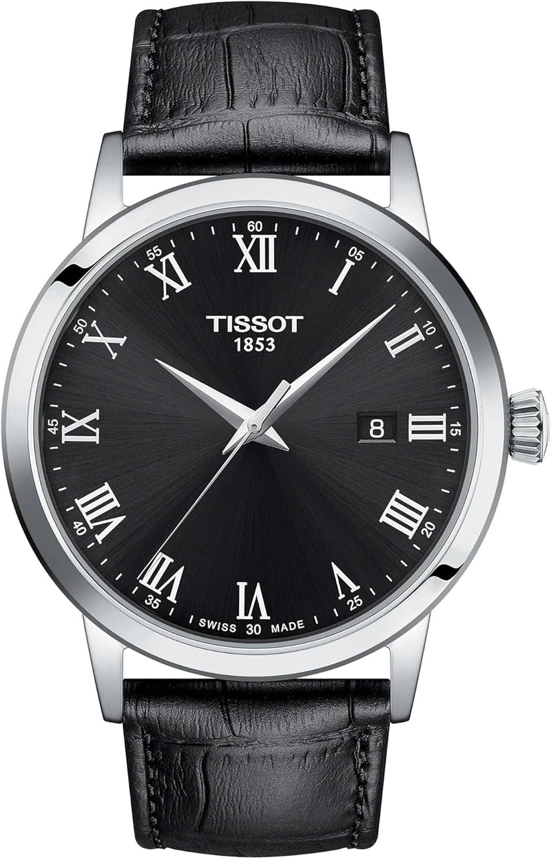Tissot Mens Classic Dream Stainless Steel Dress Watch - STAINLESS STEEL /BLACK Like New