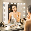 Leishe Vanity Mirror Lights 360 Degree Rotating 15Dimmable Bulbs - Gold - Brand New