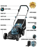 WESCO WS8706U 60v 22" Cordless Lawn Mower - BLUE - Like New