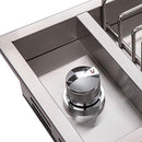 Bonfire Kitchen Drop-In Single Side Burner Lid Conversion Kit CBASSB - Stainless - Like New