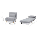 Artdeco Home Tustin Convertible Sleeper Chair 3 in 1 Chair Bed - Moon Light - Like New