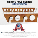 Rush Creek Creations 11-Rod Wall or Ceiling Fishing Rod Storage Rack - Like New