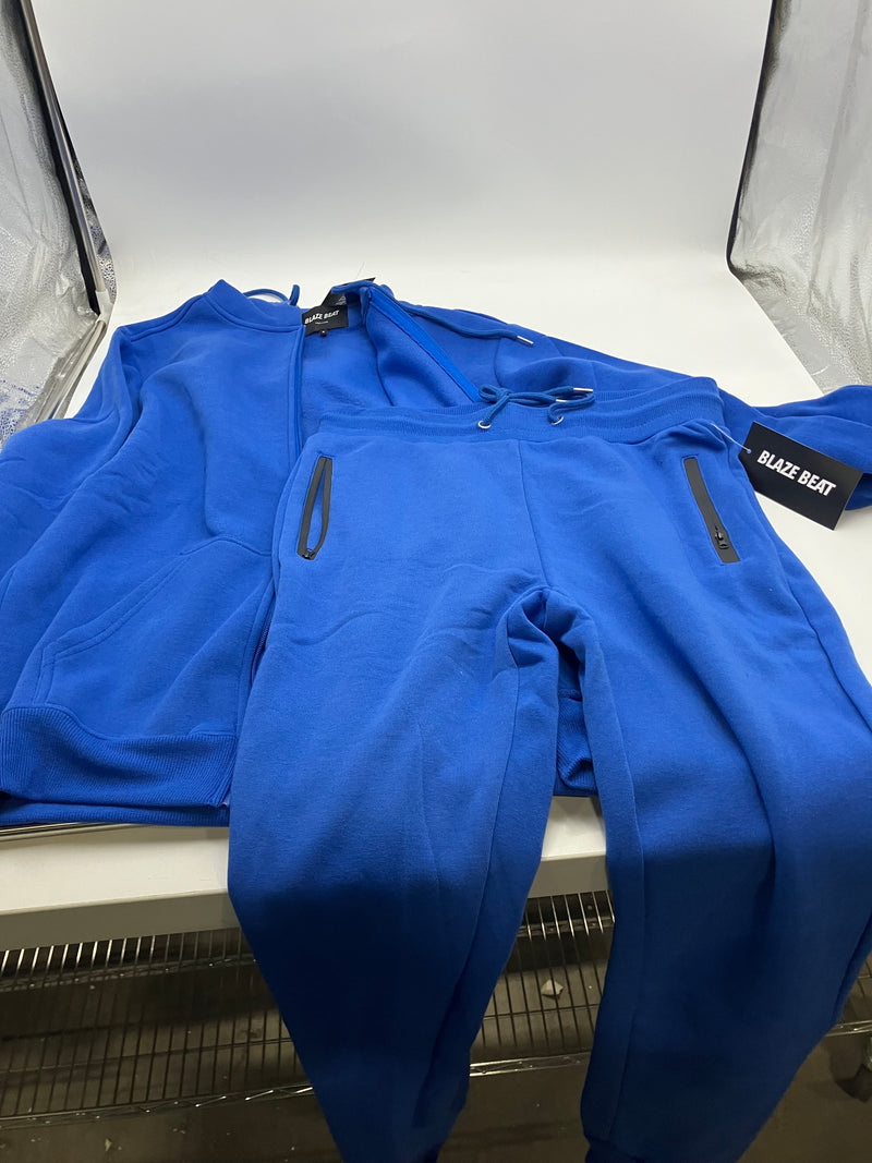 BLAZE BEAT 2 PIECE TRACK OUTFIT - SIZE: MEDIUM- BLUE - HR24005 - Brand New