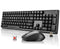 DARKFLASH WIRELESS MECHANICAL KEYBOARD MOUSE 106 KEYS GK104 - BLACK - Brand New