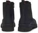 HUGO MEN'S RYAN SMOOTH LEATHER LACE UP BOOT - SIZE: MEN 10 - BLACK - Like New