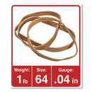 Universal Rubber Bands, Size 64, 3-1.2" x 1/4, 320 Bands/1lb Pack (164) - Brand New