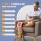 POKYTCOX LARGE LED SCREEN CORDLESS KNEE MASSAGER WITH HEAT AND VIBRATION - WHITE - Like New