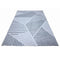 BIBB HOME WASHABLE FLANNEL PRINTED AREA RUG LATEX BACK 5X7 - GEOMETRIC STRIDE - Like New