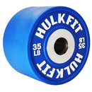 HulkFit Color Coded 2-Inch Dumbbell Bumper Plate Steel Hub Single 35 Pounds - Brand New