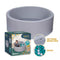 PLAYTOPIA 36" FOAM BALL PIT WITH 250 CT BALL - GRAY - Like New