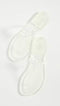 Tory Burch Women's Mini Miller Thong Flip Flops - Clear - Size - Scratch & Dent