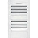 15 x 52-In. White Louvered Shutters, Pair - New - Brand New