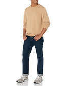 AMAZON ESSENTIALS MENS LONG-SLEEVE CREWNECK SWEATER, MEN XS, CAMEL HEATHER - Like New