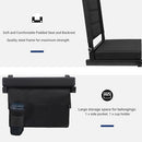 MAEYTAU STADIUM SEATS FOR BLEACHERS WITH BACK SUPPORT PORTABLE BLEACHER - BLACK - Like New
