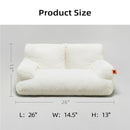 MEWOOFUN PET COUCH BED WASHABLE CAT BEDS FOR MEDIUM SMALL DOGS & CATS - WHITE - Brand New