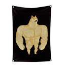 KNUVKON SWOLE DOGE MEME TAPESTRY 3X4 FT FUNNY TAPESTRY MULTI - Like New