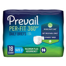 PREVAIL PERFIT ADULT DIAPER SIZE 2 18CT | INCONTINENCE BRIEF - WHITE - Brand New