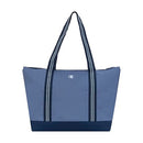 CV2-3006 Champion Women's Varsity Tote Bag Zip Closure, Mesh Pockets - Blue - Brand New