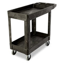 RUBBERMAID COMMERCIAL PRODUCTS UTILITY CART WITH DEEP 500 LB CAPACITY - BLACK - Like New